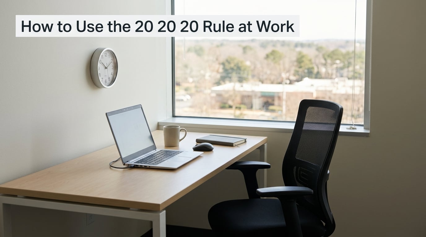 How to Use the 20 20 20 Rule at Work