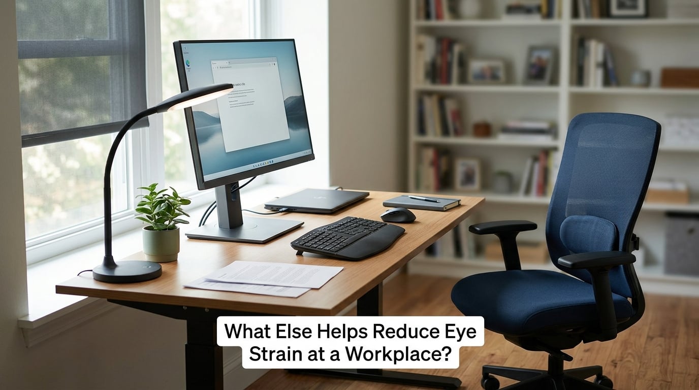 What Else Helps Reduce Eye Strain at a Workplace?