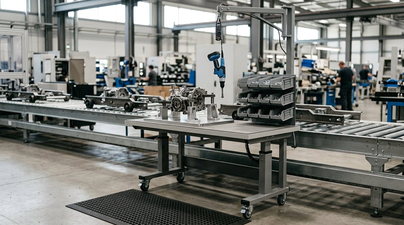 how to reduce repetitive strain injuries on an assembly line