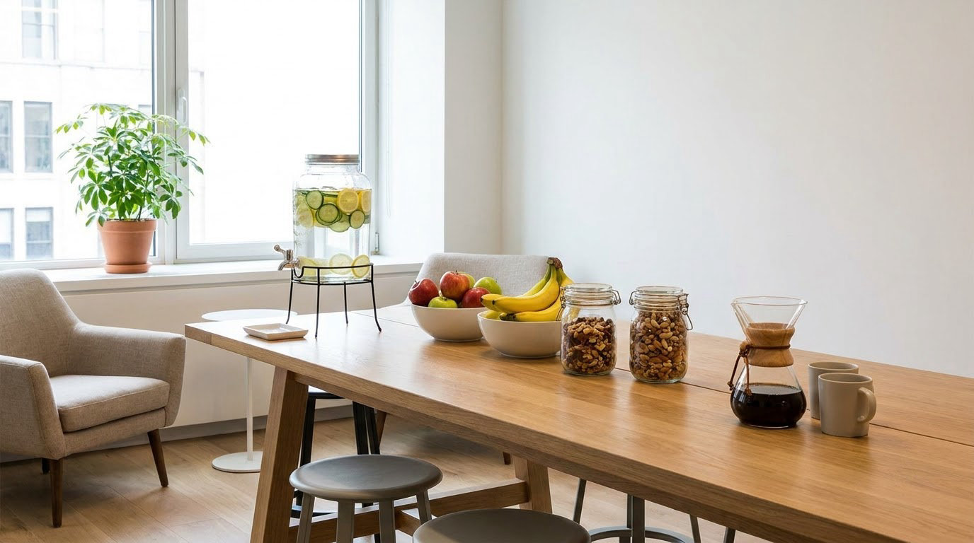 how to make break rooms healthier