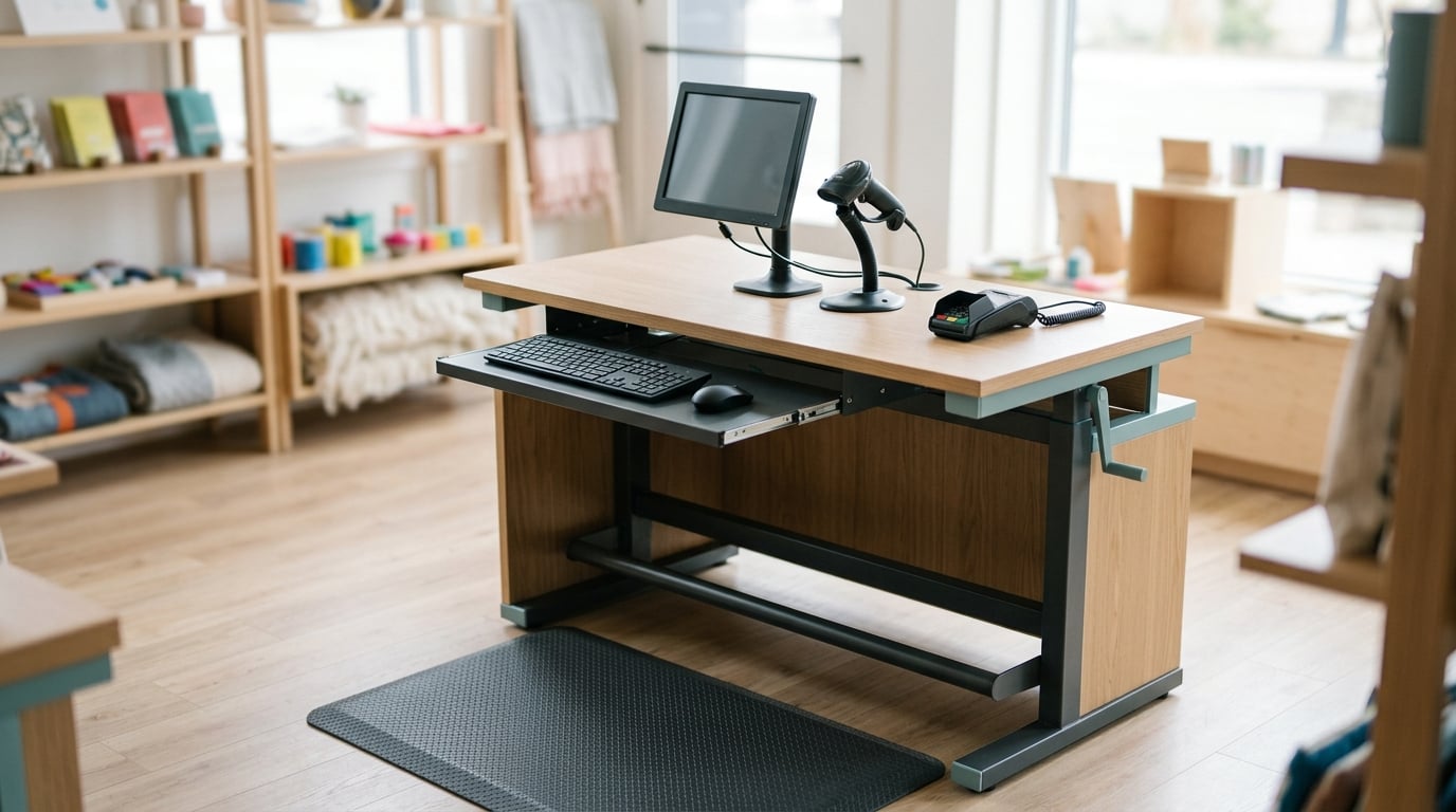 ergonomics for cashiers and standing jobs
