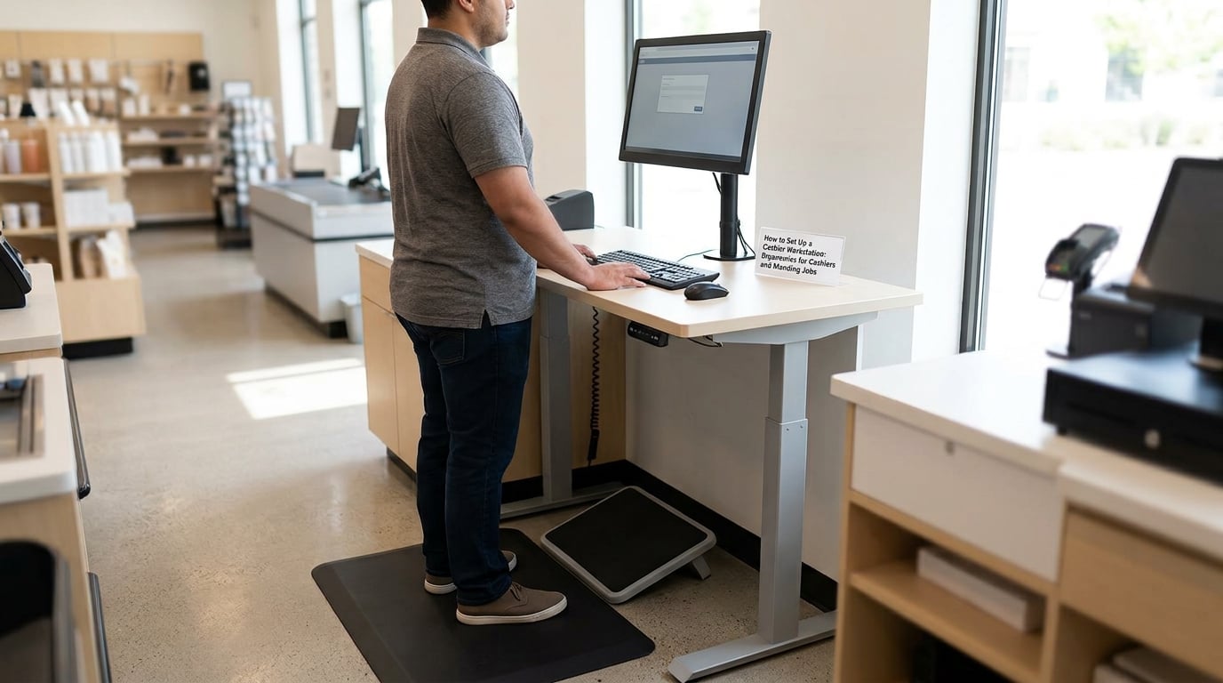 How to Set Up a Cashier Workstation: Ergonomics for Cashiers and Standing Jobs