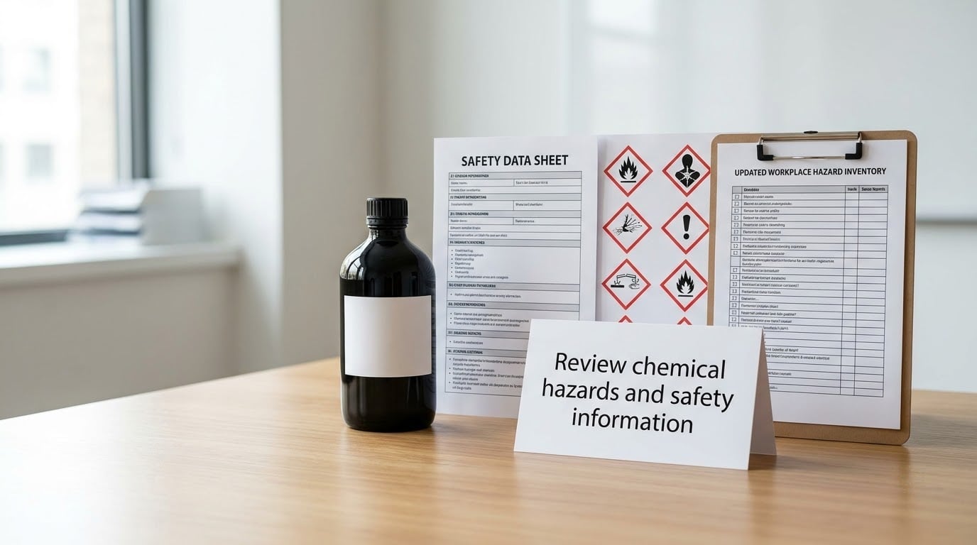 Review chemical hazards and safety information