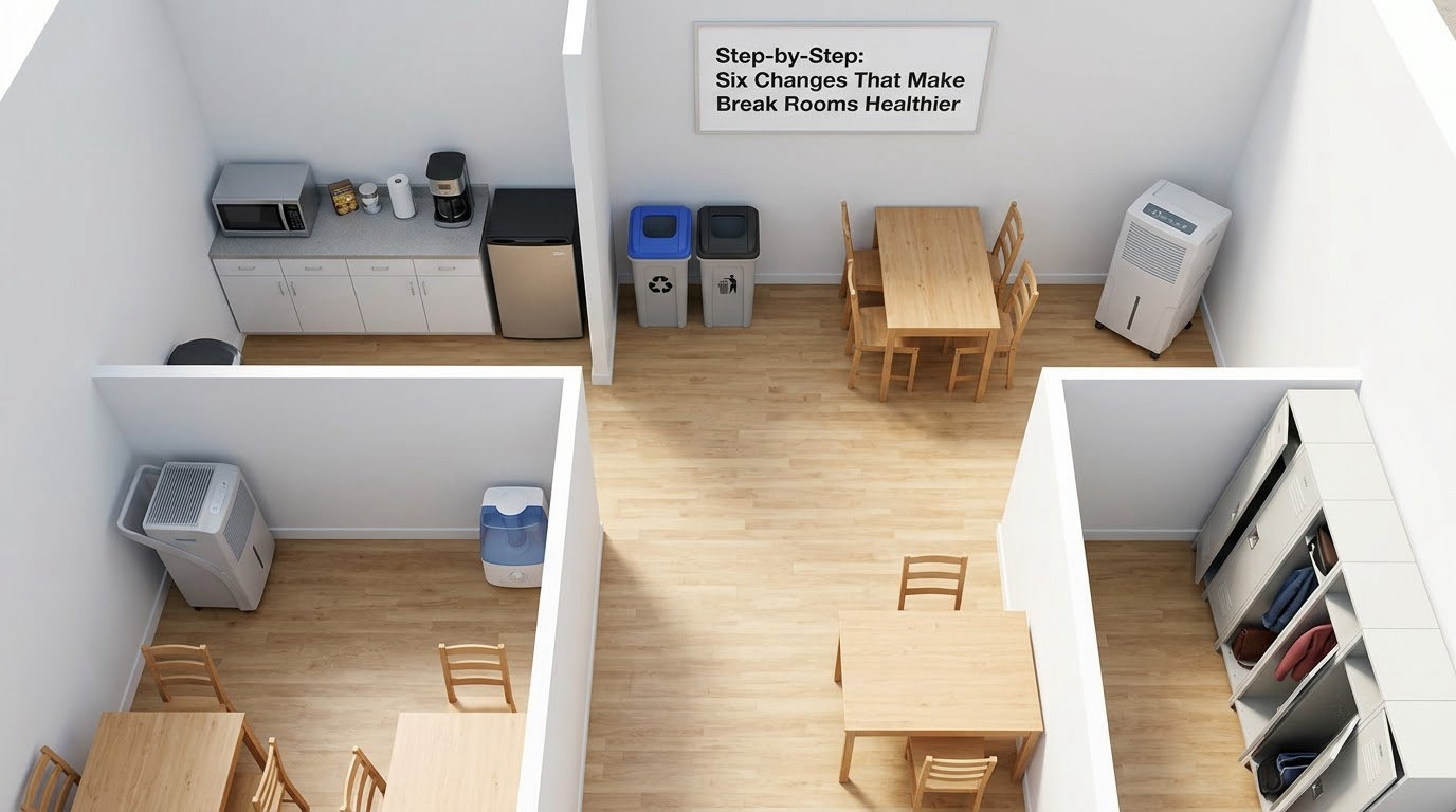 Step-by-Step: Six Changes That Make Break Rooms Healthier