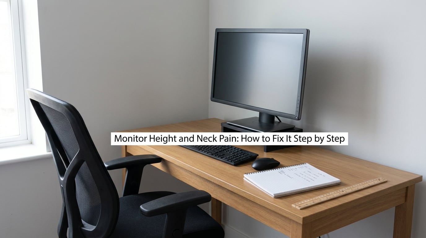 Monitor Height and Neck Pain: How to Fix It Step by Step