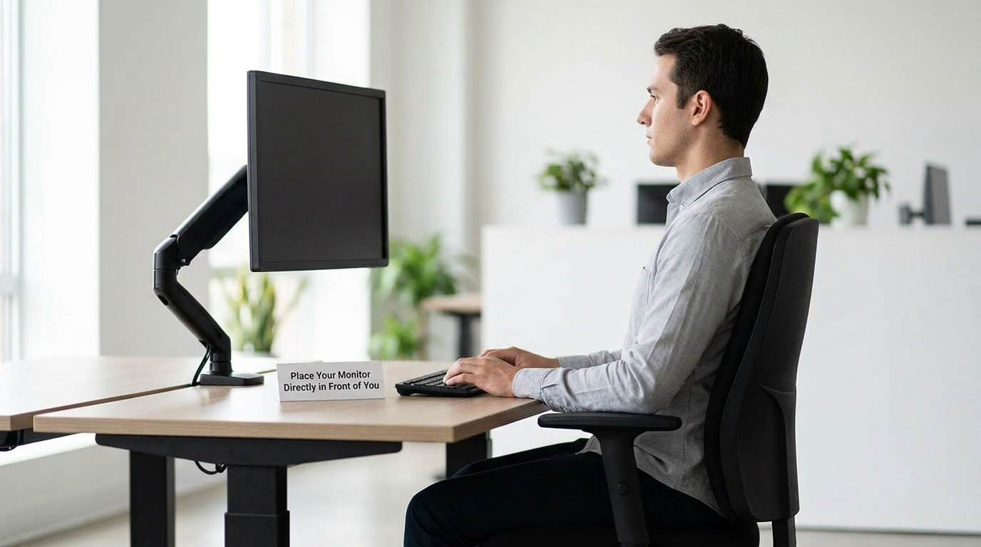 Place Your Monitor Directly in Front of You