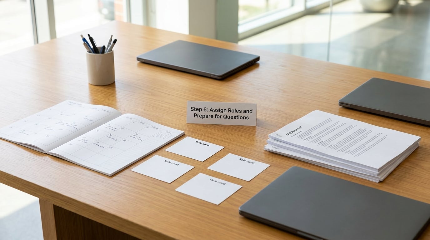 Step 6: Assign Roles and Prepare for Questions