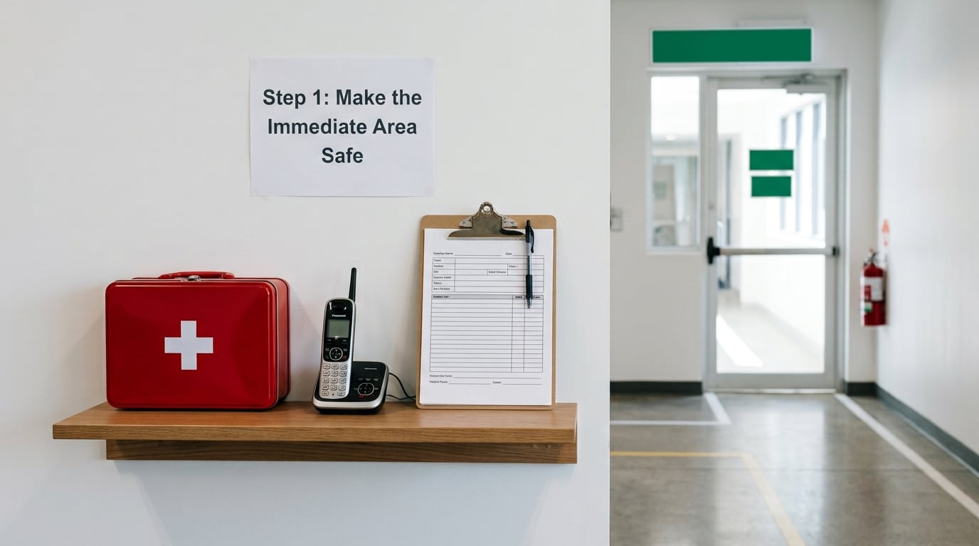 Step 1: Make the Immediate Area Safe
