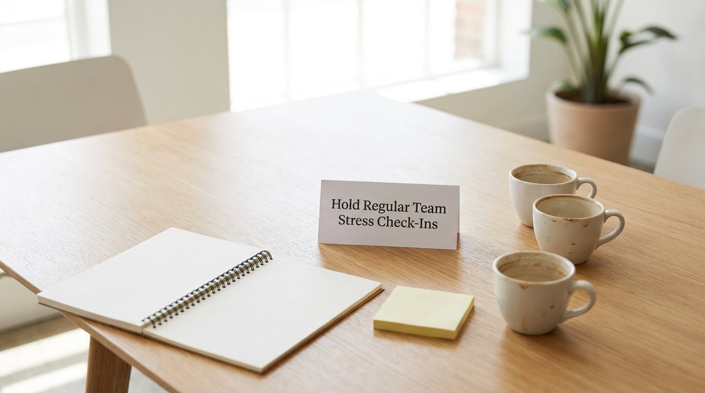 Hold Regular Team Stress Check-Ins