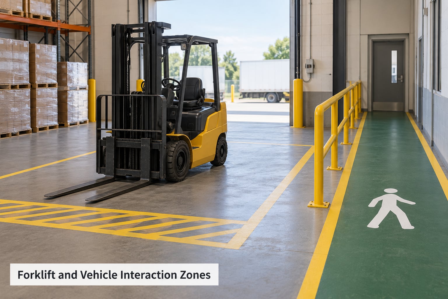 Forklift and Vehicle Interaction Zones