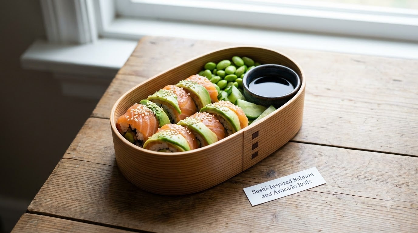 Sushi-Inspired Salmon and Avocado Rolls