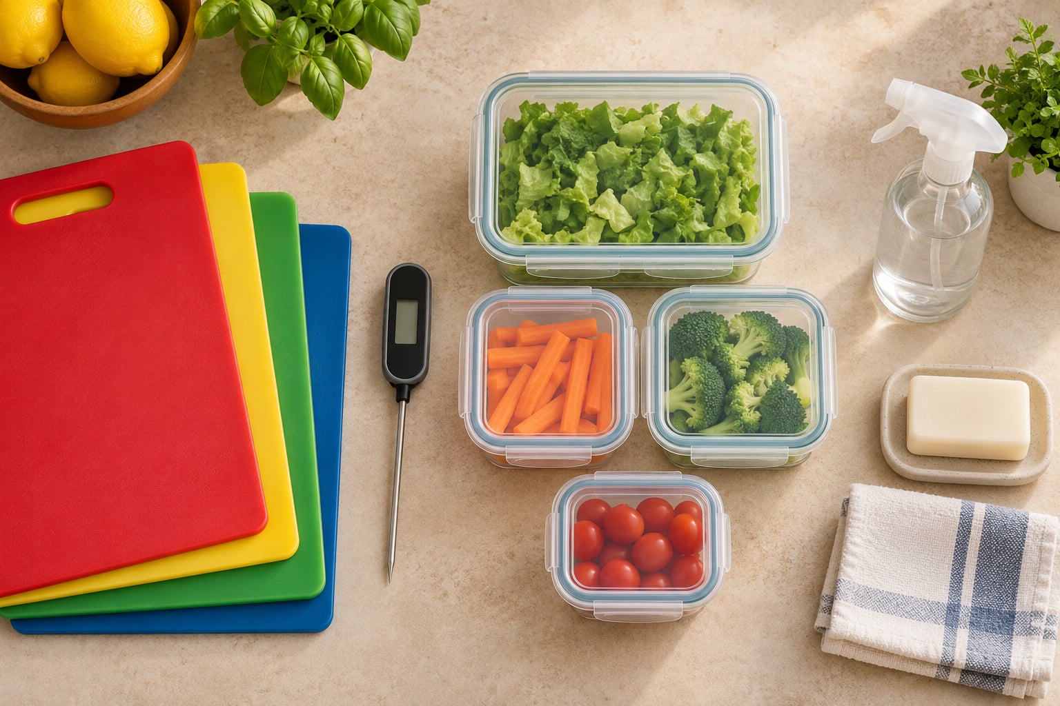 how to prevent cross contamination in a kitchen
