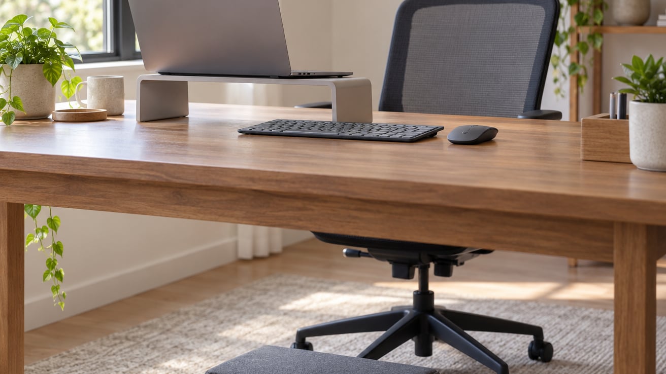 how to set up a laptop ergonomically
