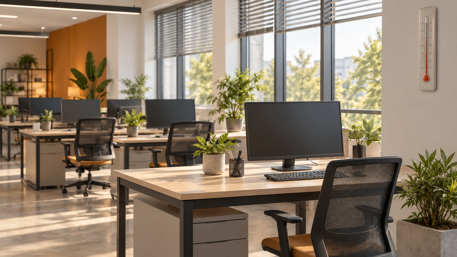 ideal office temperature for productivity