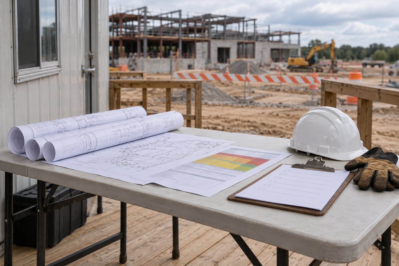 how to write a safety plan for a construction site