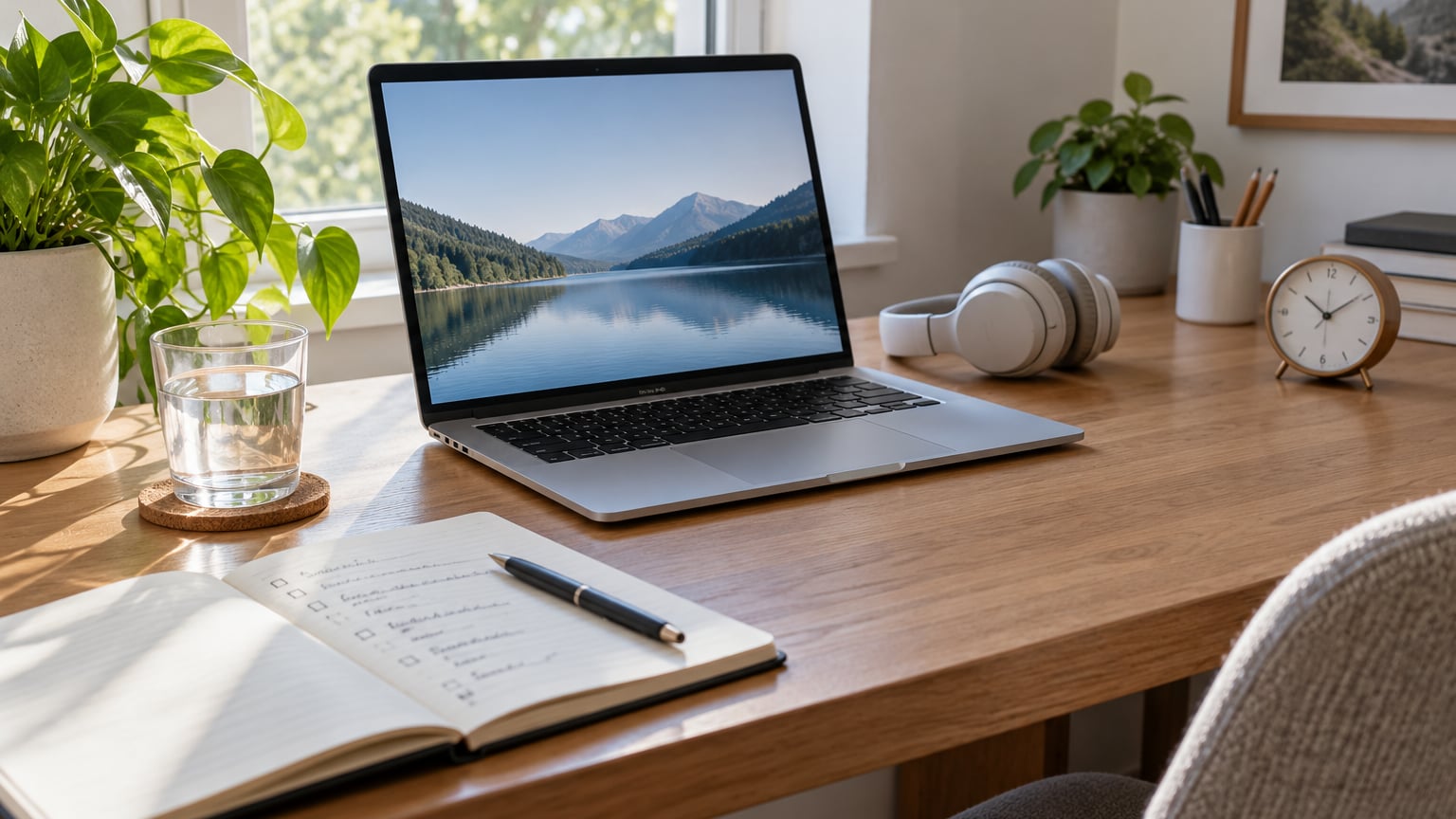 work from home routine for productivity and health