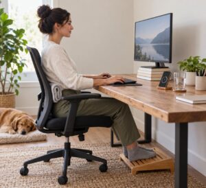 how to fix posture from sitting at a desk all day