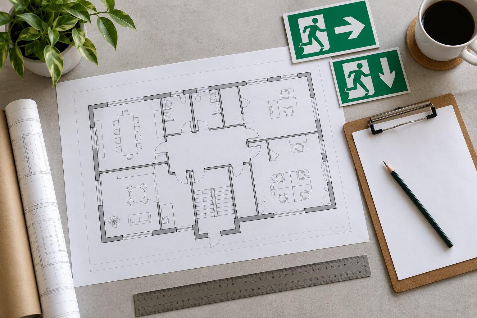 how to make an evacuation map for your building