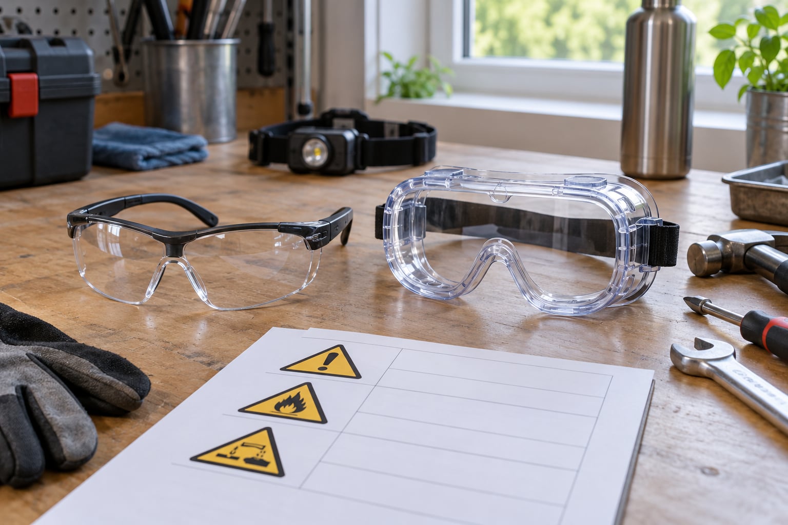 safety glasses vs goggles when to use each