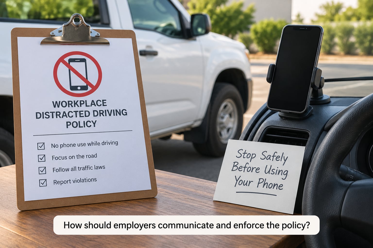How should employers communicate and enforce the policy?