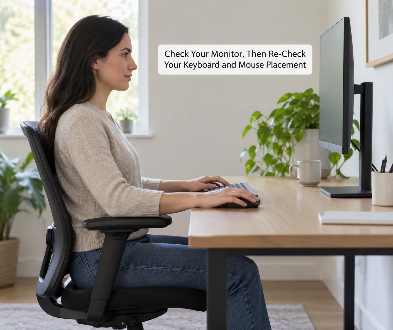 Check Your Monitor, Then Re-Check Your Keyboard and Mouse Placement