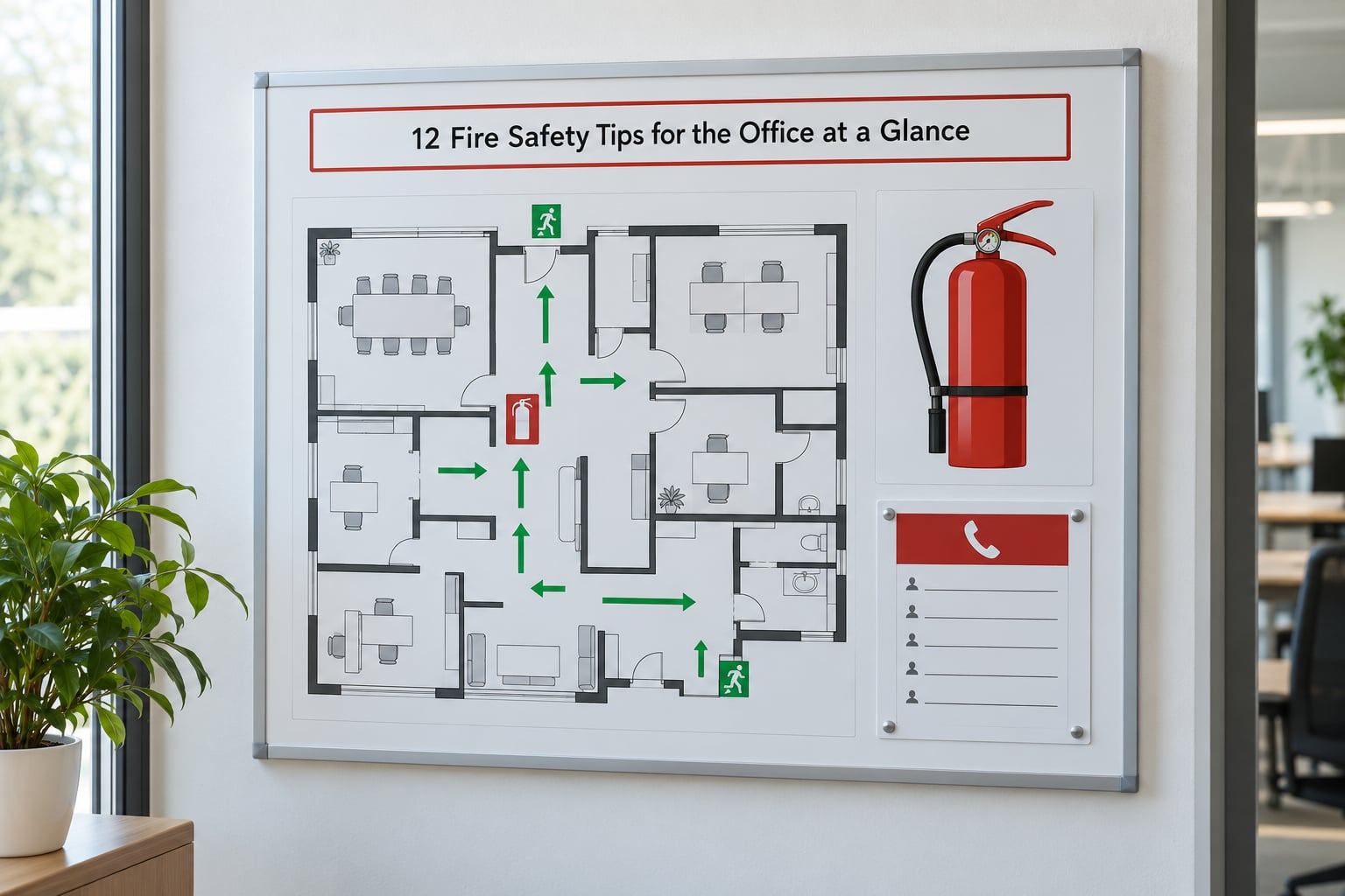 12 Fire Safety Tips for the Office at a Glance