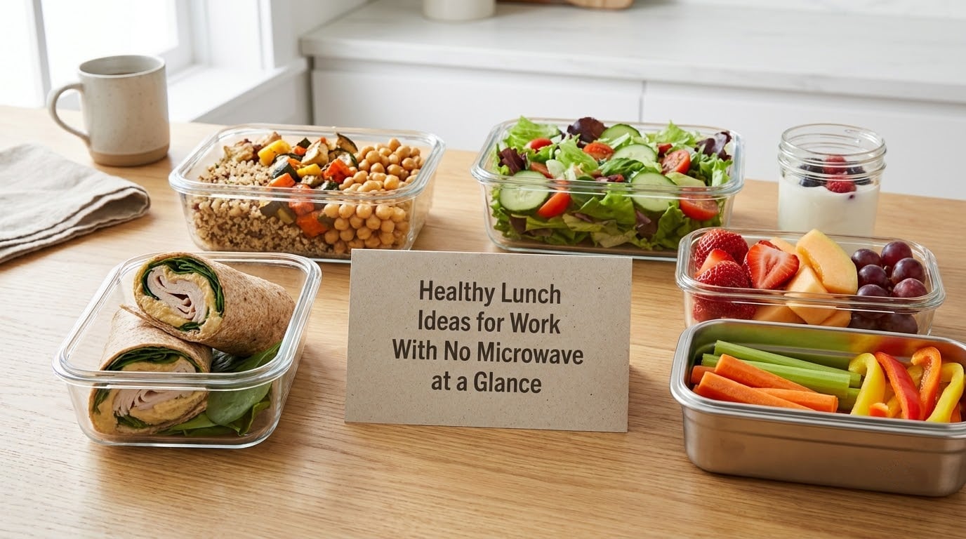 Healthy Lunch Ideas for Work With No Microwave at a Glance