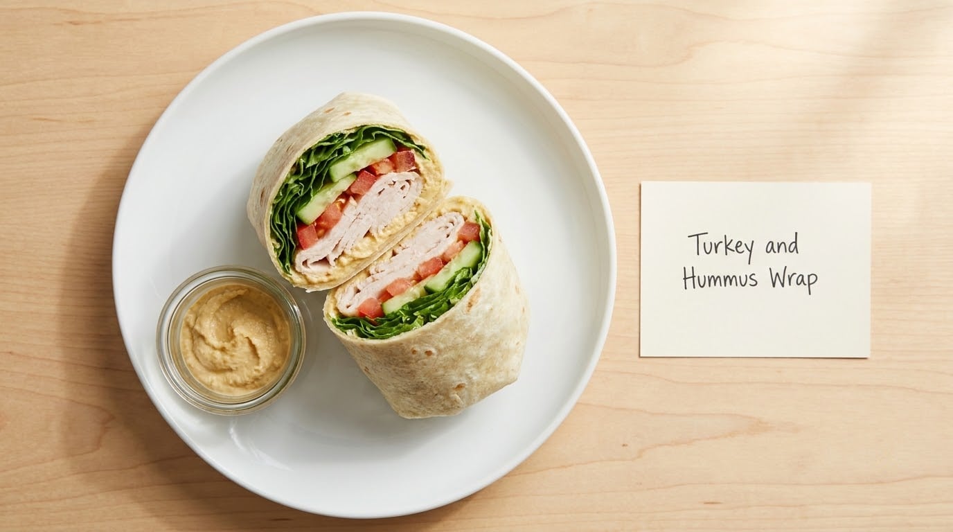Turkey and Hummus Wrap