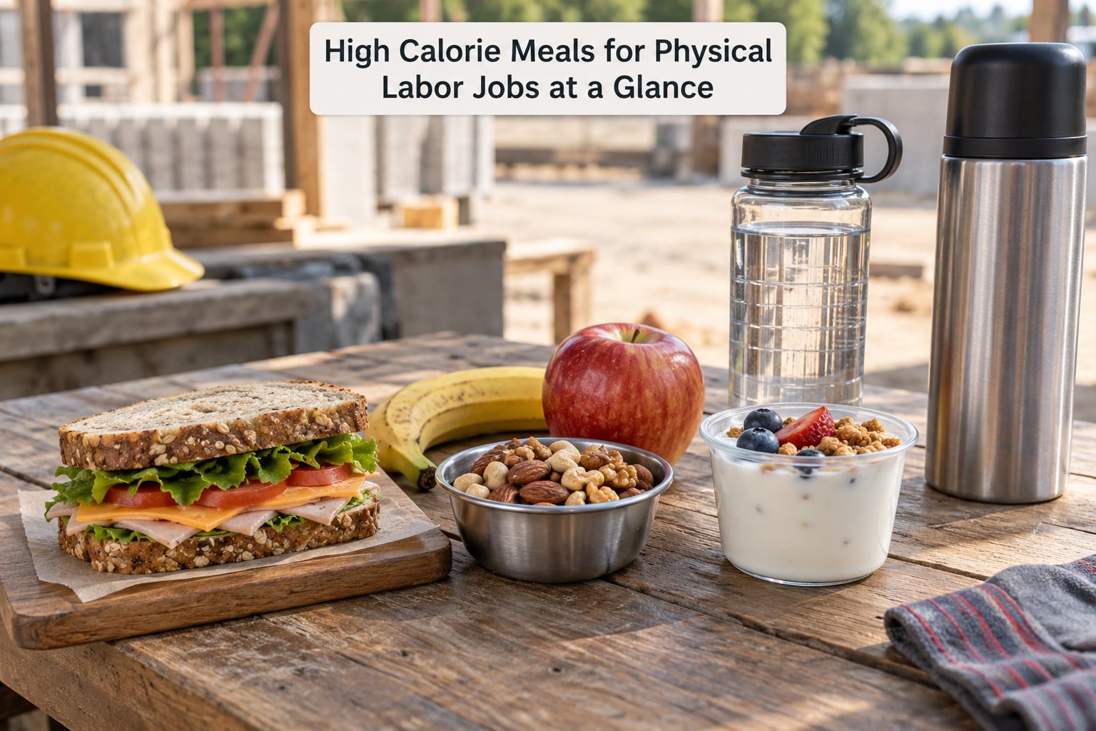 High Calorie Meals for Physical Labor Jobs at a Glance
