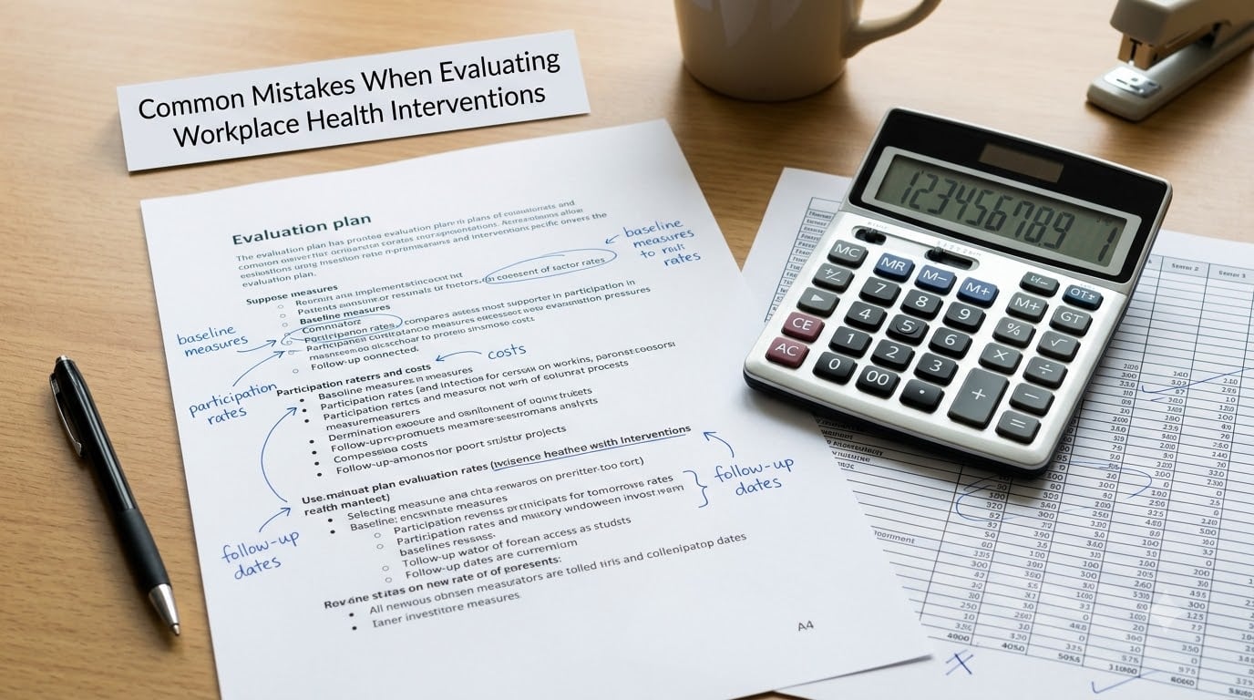 Common Mistakes When Evaluating Workplace Health Interventions