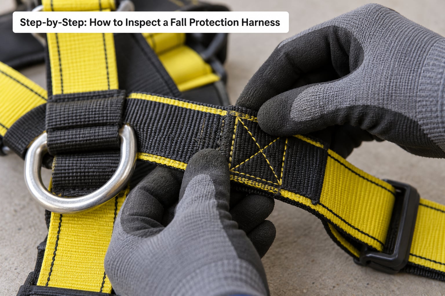 Step-by-Step: How to Inspect a Fall Protection Harness