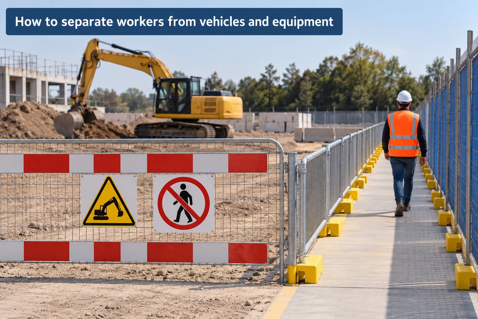 How to separate workers from vehicles and equipment