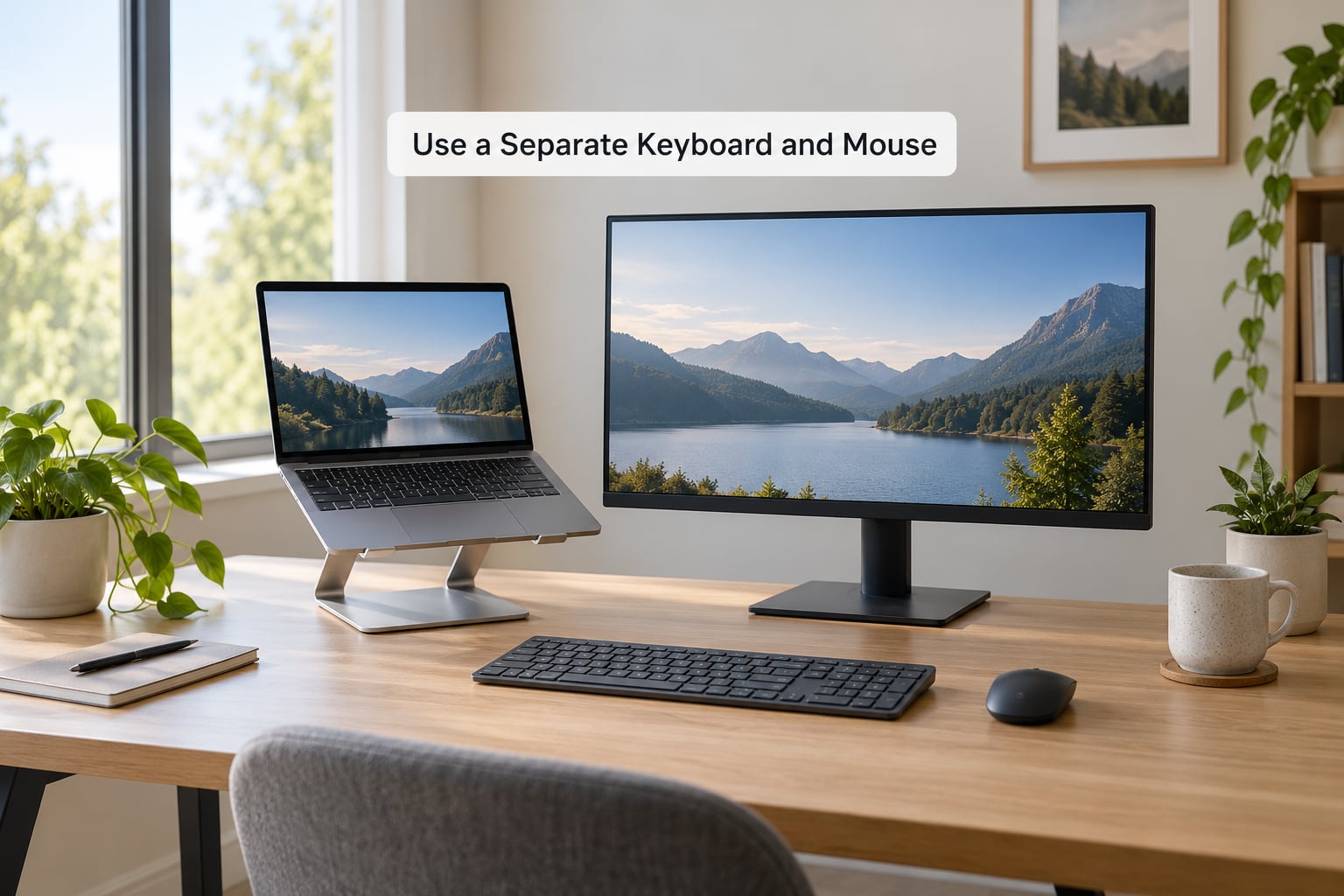 Use a Separate Keyboard and Mouse
