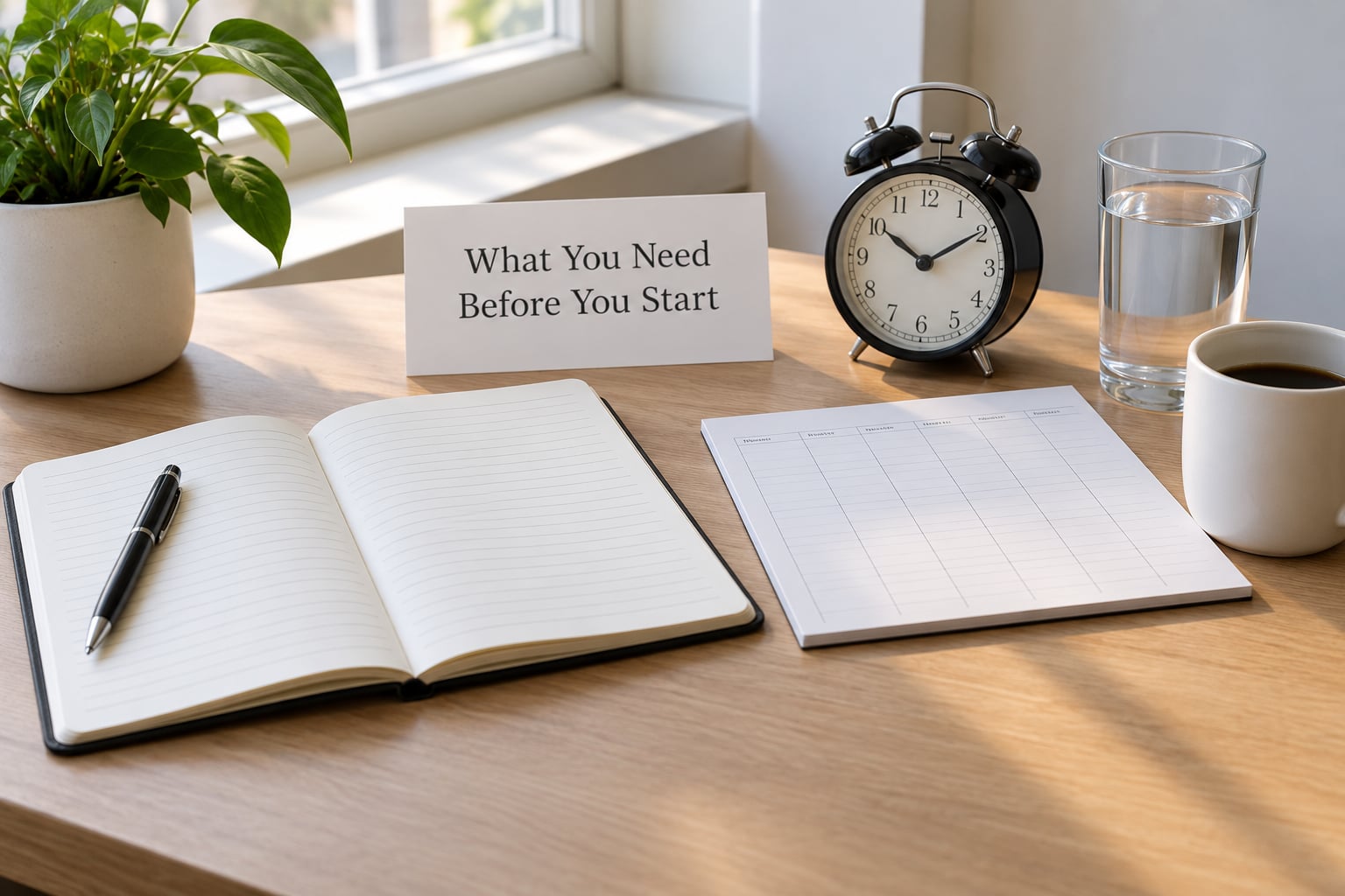 What You Need Before You Start
