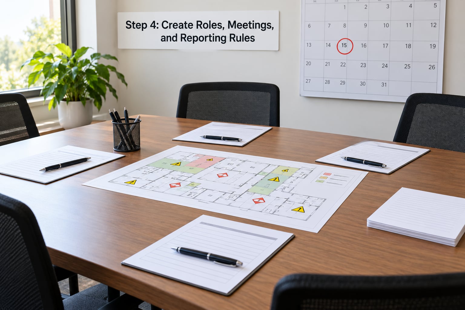 Step 4: Create Roles, Meetings, and Reporting Rules