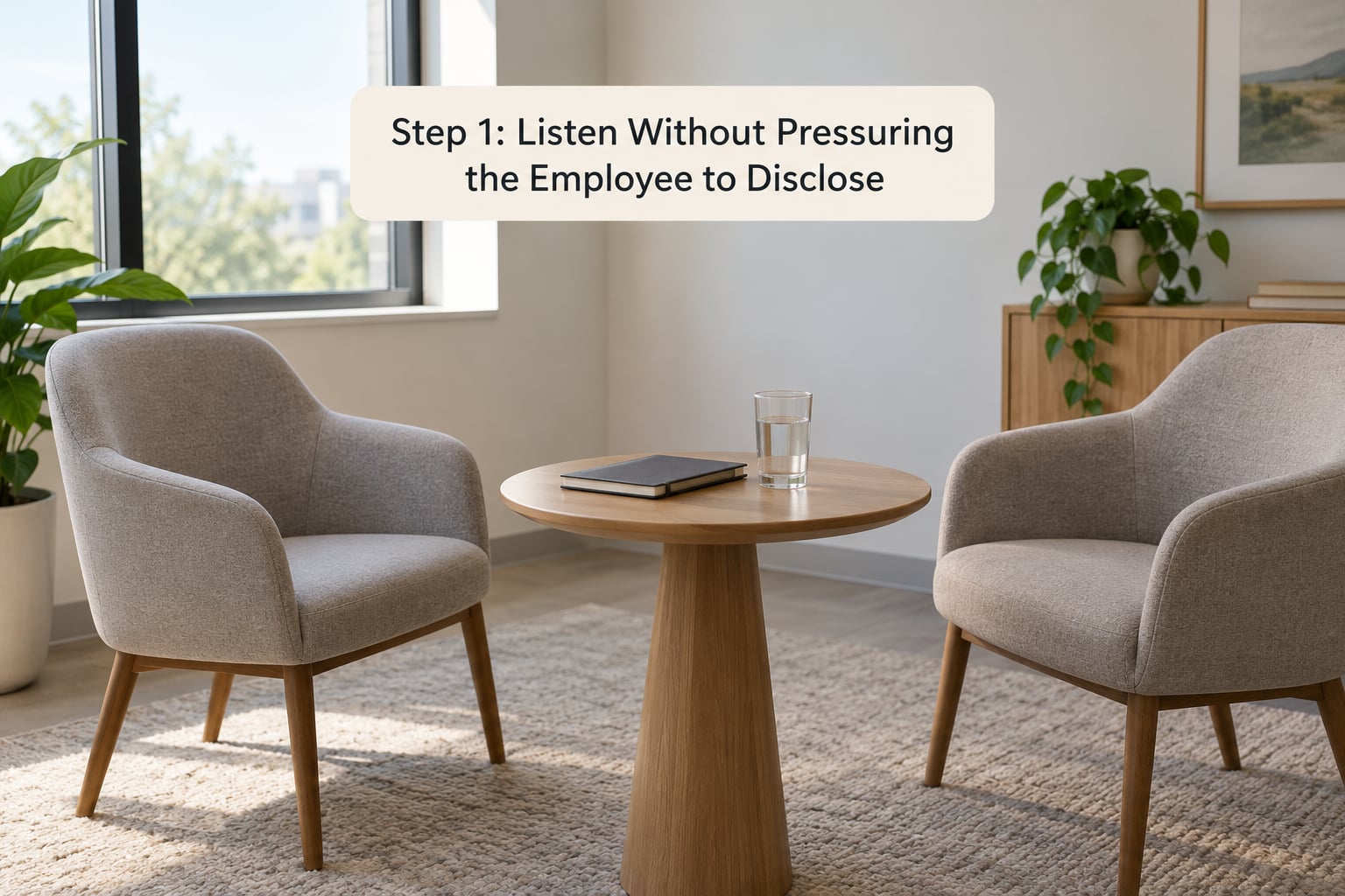 Step 1: Listen Without Pressuring the Employee to Disclose