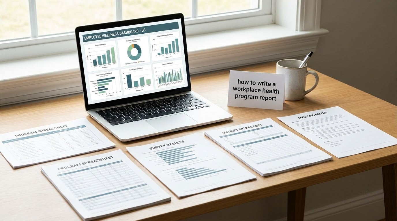 how to write a workplace health program report
