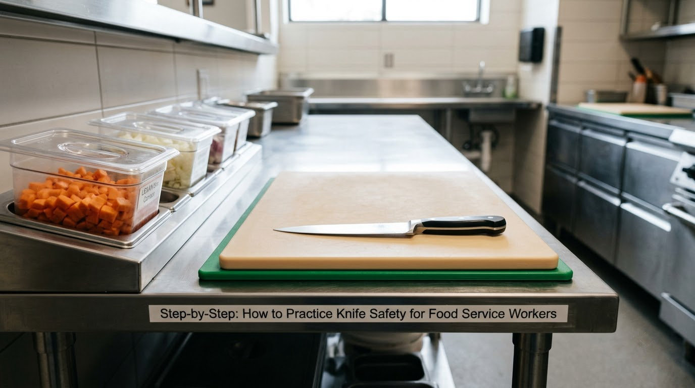 Step-by-Step: How to Practice Knife Safety for Food Service Workers