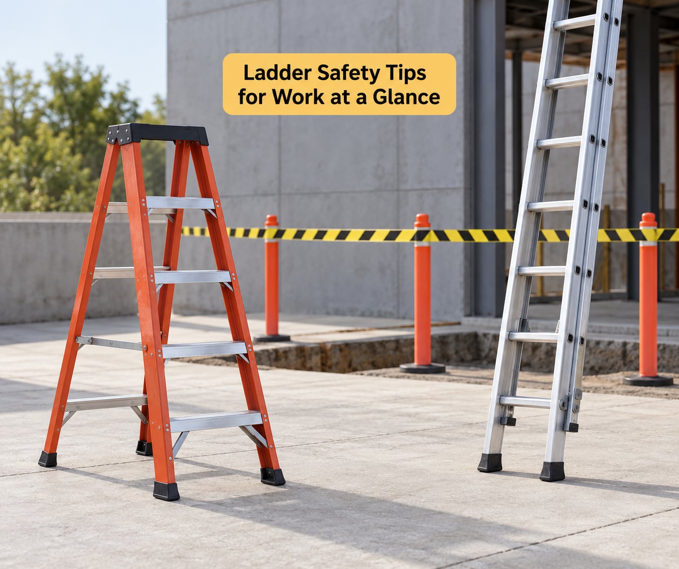 Ladder Safety Tips for Work at a Glance