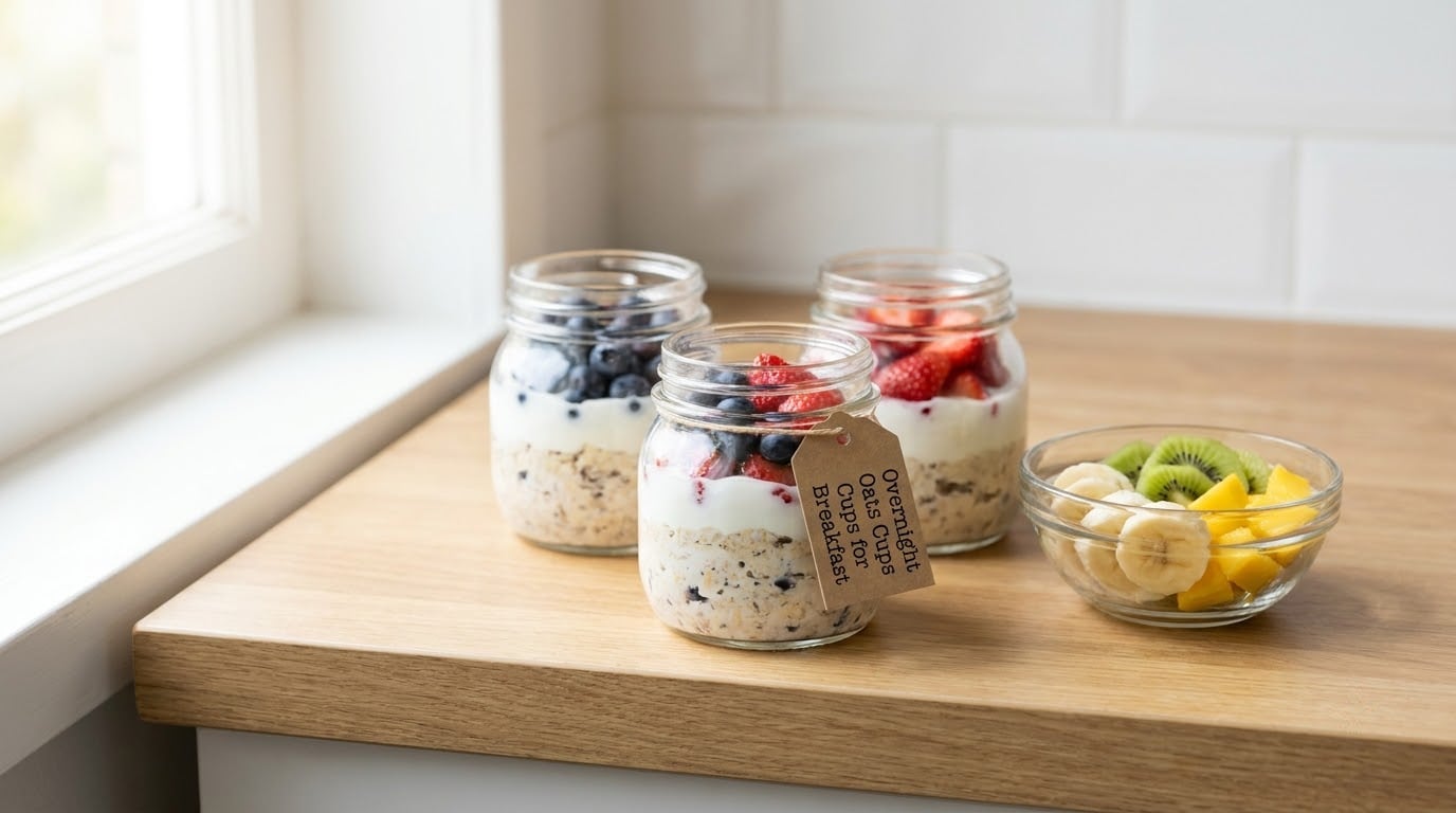 Overnight Oats Cups for Breakfast