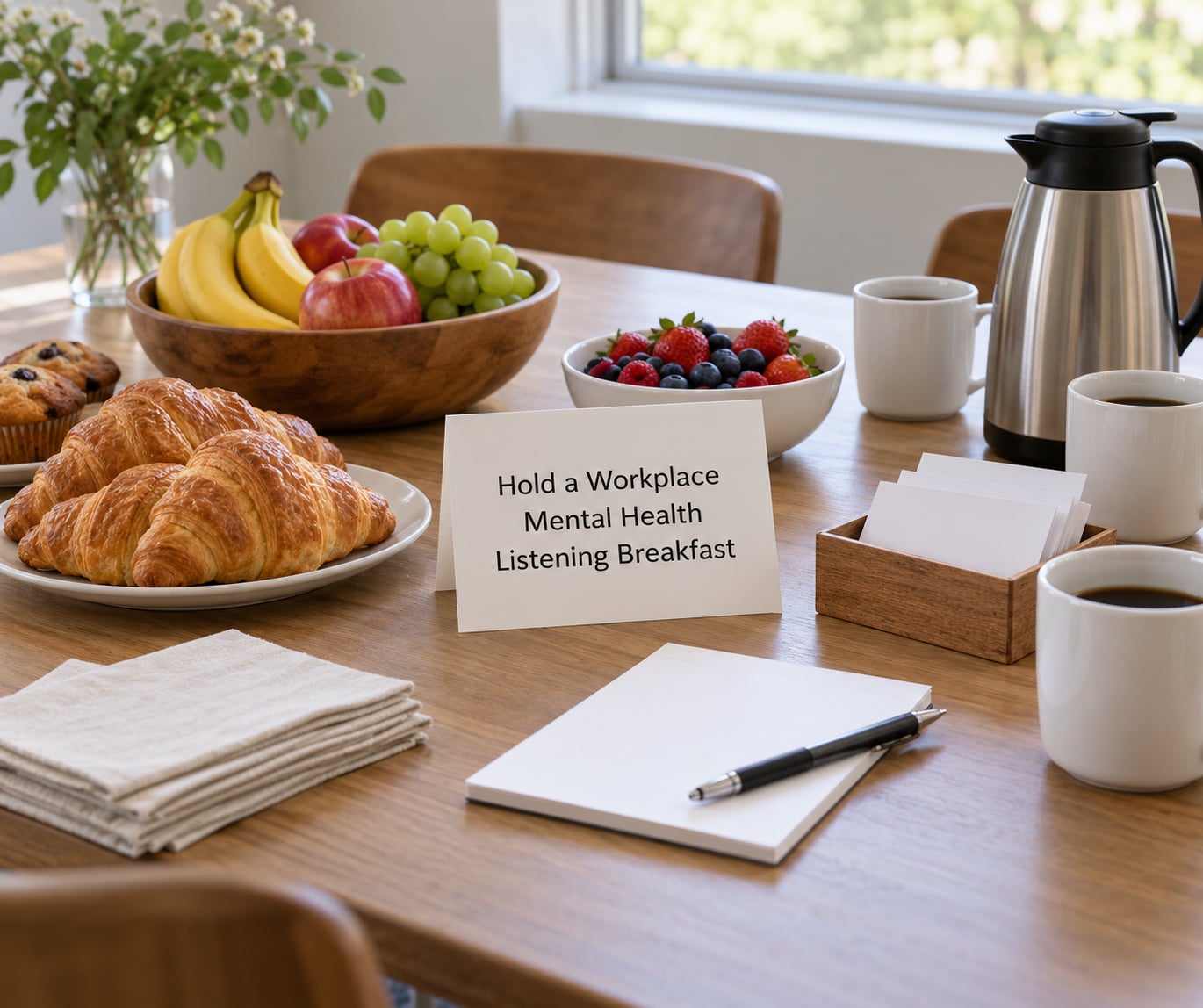 Hold a Workplace Mental Health Listening Breakfast