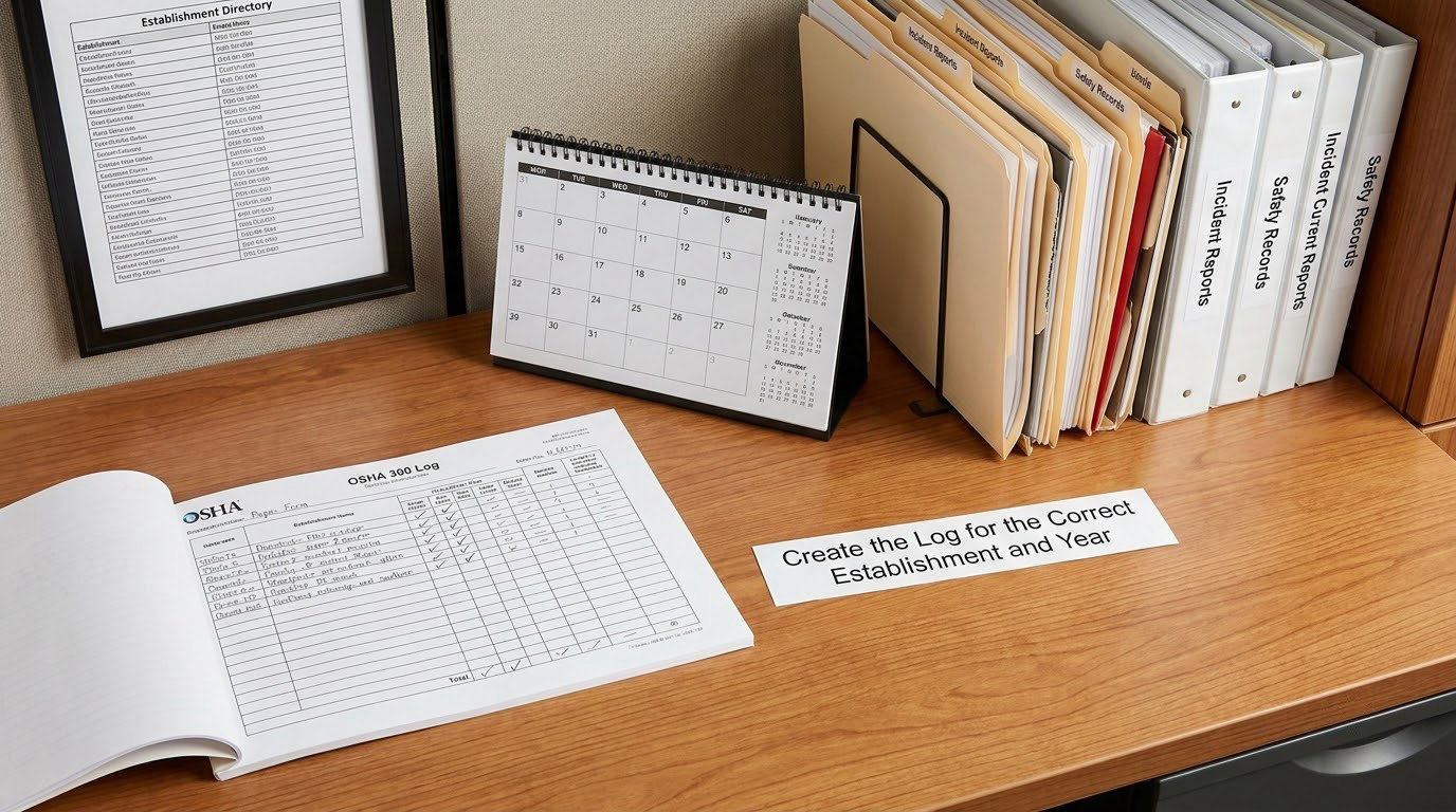 Create the Log for the Correct Establishment and Year