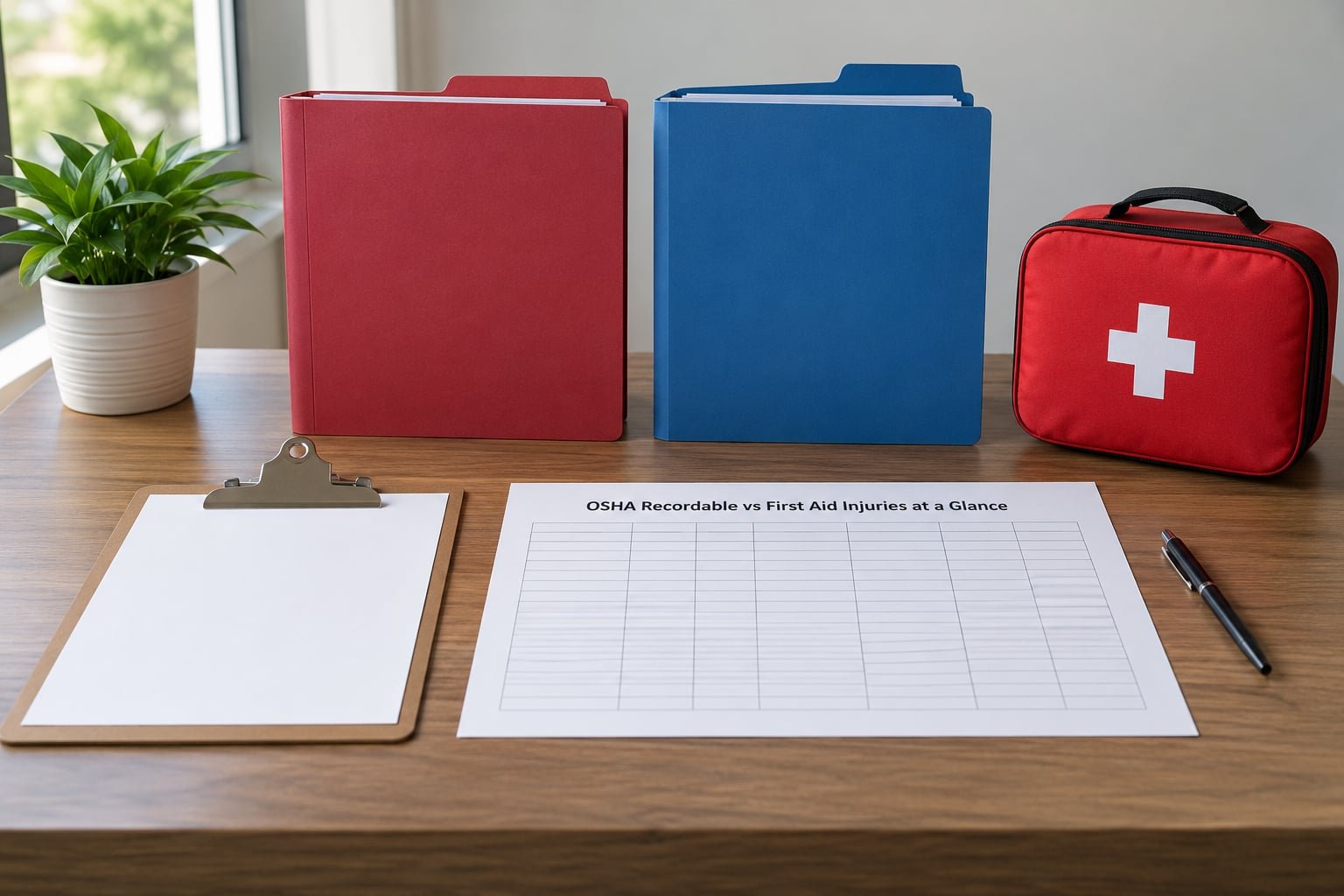 OSHA Recordable vs First Aid Injuries at a Glance