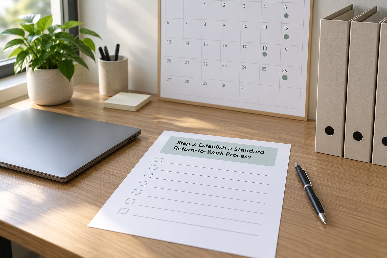 Step 3: Establish a Standard Return-to-Work Process