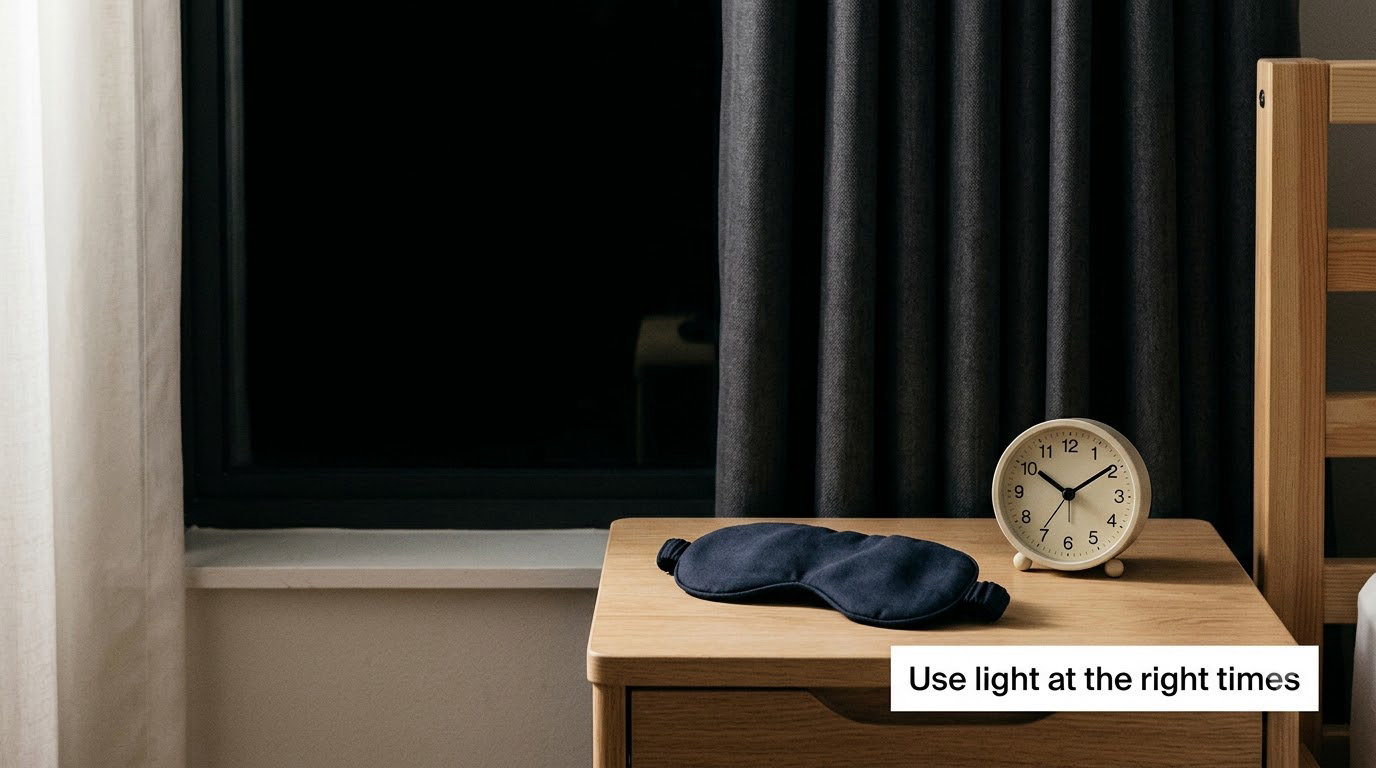 Use light at the right times