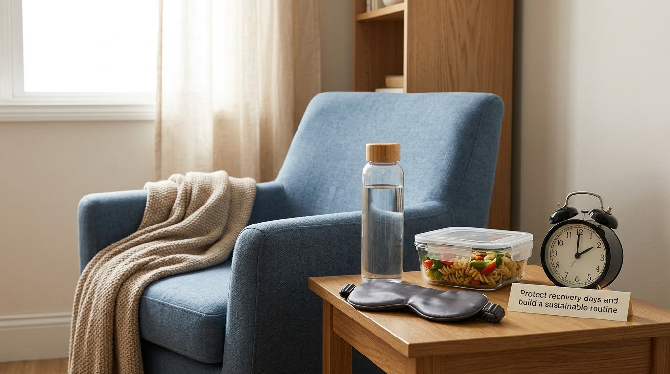 Protect recovery days and build a sustainable routine