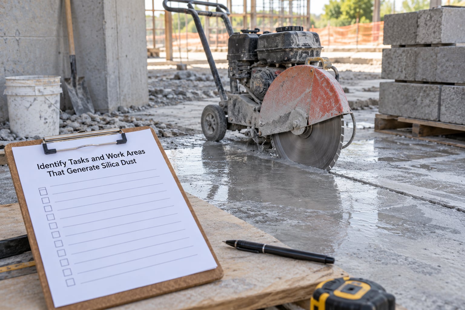 Identify Tasks and Work Areas That Generate Silica Dust
