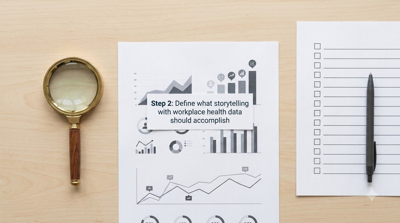 Step 2: Define what storytelling with workplace health data should accomplish
