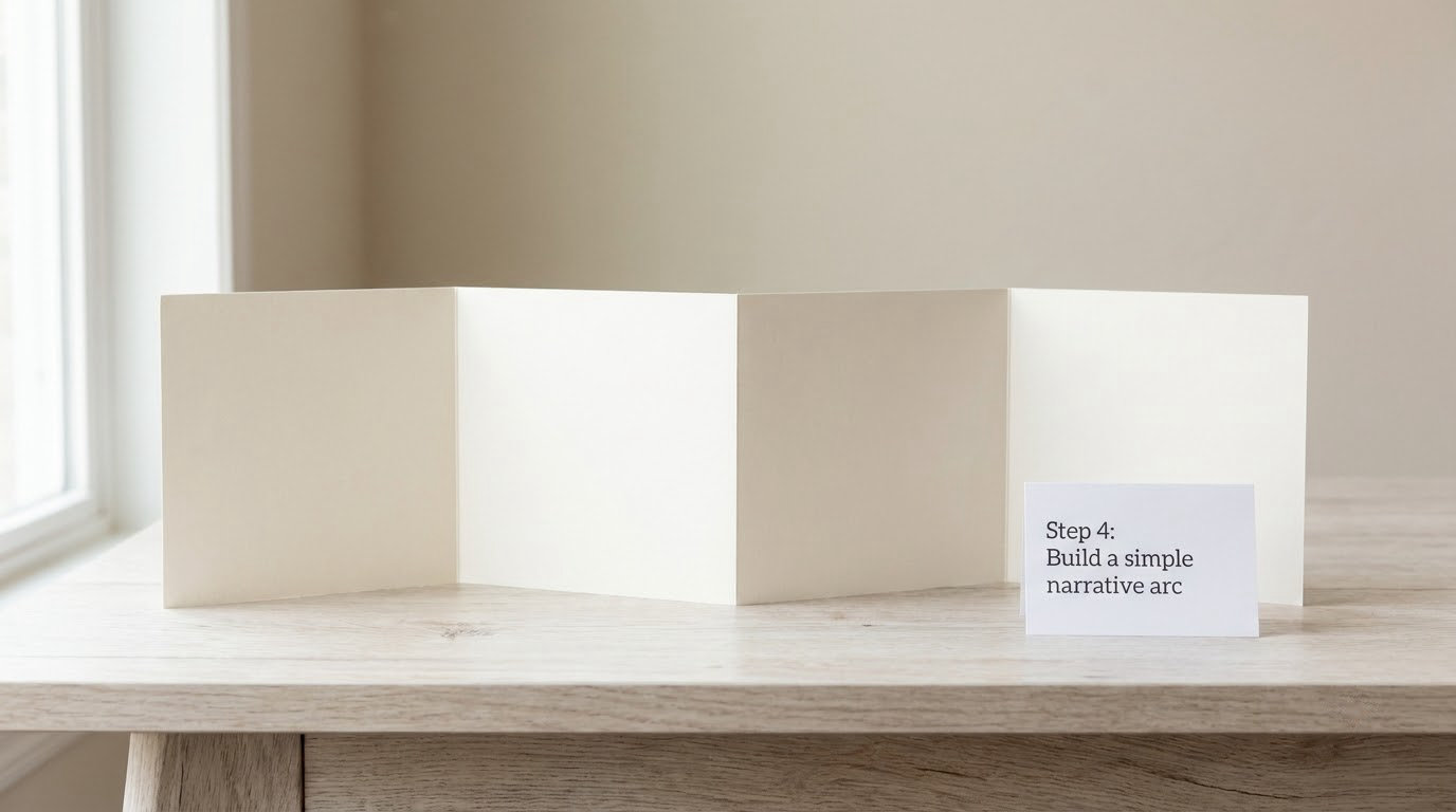 Step 4: Build a simple narrative arc