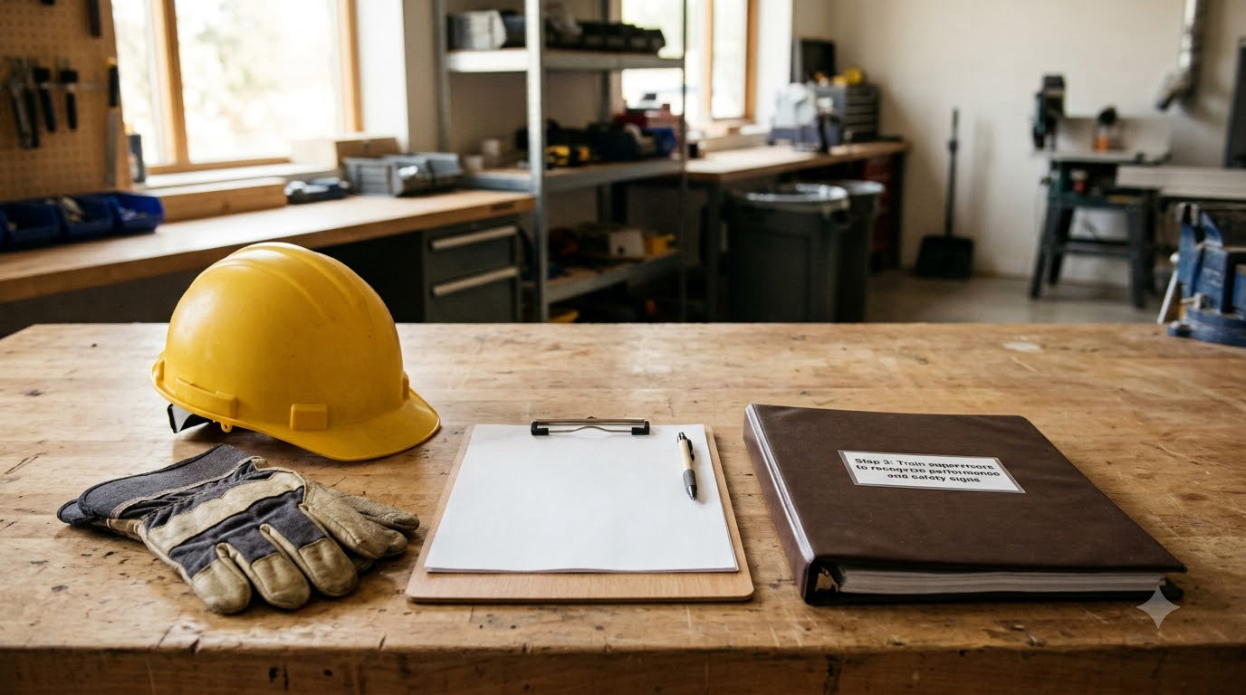 Step 3: Train supervisors to recognize performance and safety signs